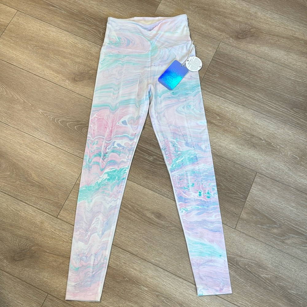 NWT Devala unicorn marble leggings